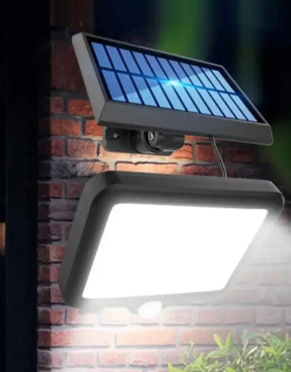 Led Solar Flood Light With External Solar Panel And Remote Control Circuit 20 Watt 4 Hours Back Up