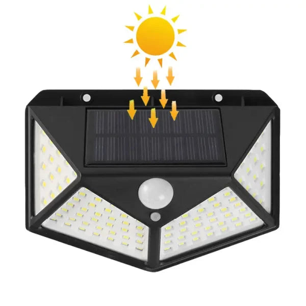 Solar Interaction Light | Solar Charging Led Induction Motion Sensor Wall Lamp For Outdoor Garden Courtyard Bk-100